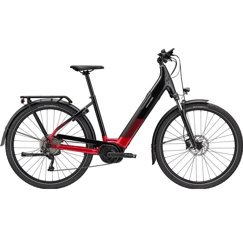VTC Électrique Cannondale Tesoro Neo X 2 Low Step Shimano Deore 10V 625 Wh 29" Rouge