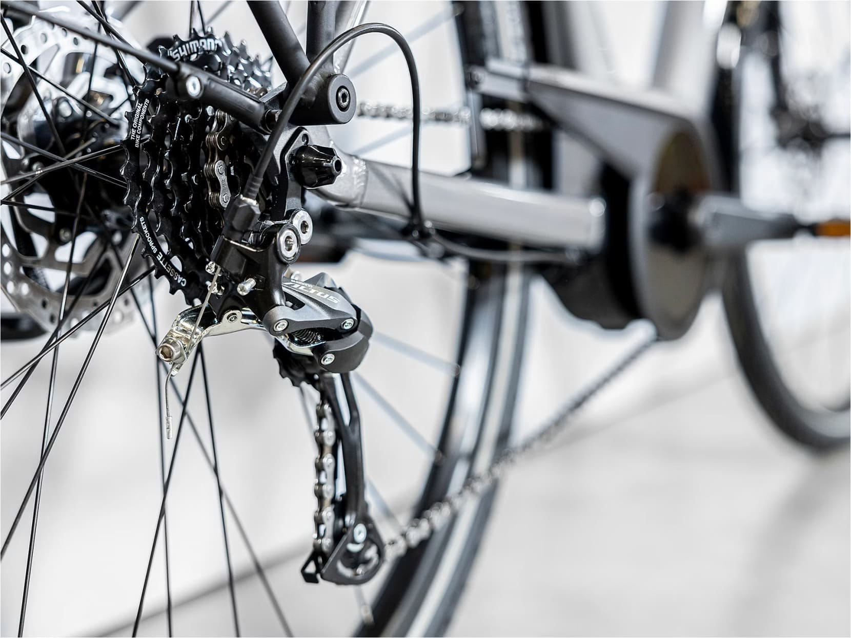 Trek Verve+ 1 Shimano Tourney/Altus 8V 400 Wh Gris 2023 – Image 5